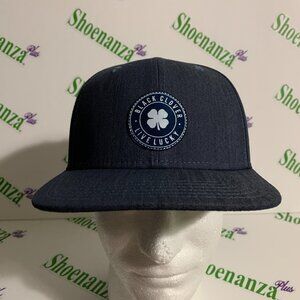 Black Clover Hat Live Lucky Marine Luck 4 Adjustable Strap Blue Cap One Size